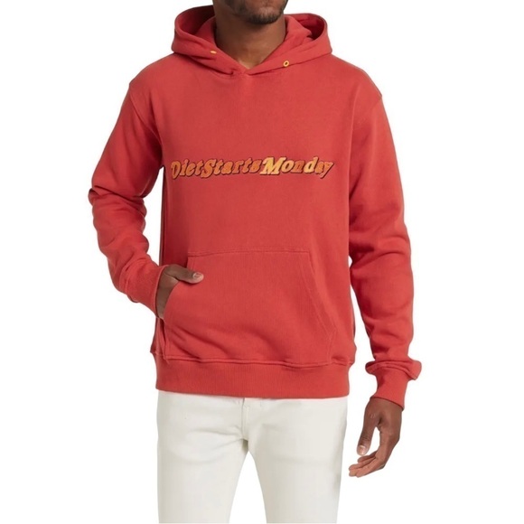 Diet Starts Monday Men's Medium DSM Cotton French Terry Graphic Hoodie - Picture 1 of 8
